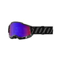 100% ANTIPARRA 100% ACCURI 2 GOGGLE BLACKLINE - MIRROR RED/ BLUE LENS