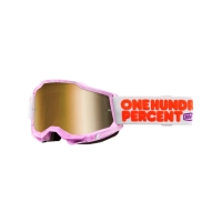 100% ANTIPARRA 100% ACCURI 2 GOGGLE HUNDREDS - MIRROR TRUE GOLD LENS