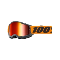 100% ANTIPARRA 100% ACCURI 2 GOGGLE ORANGE - MIRROR RED LENS