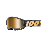 100% ANTIPARRA 100% ACCURI 2 GOGGLE RISLAND - MIRROR TRUE GOLD LENS