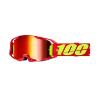 100% ANTIPARRA 100% ARMATIC GOGGLE RED - MIRROR RED LENS