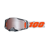 100% ANTIPARRA 100% ARMEGA HIPER GOGGLE SILVER - MIRROR SILVER FLASH LENS