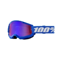 100% ANTIPARRA 100% STRATA 2 GOGGLE BLUE - MIRROR RED/BLUE LENS