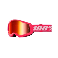 100% ANTIPARRA 100% STRATA 2 GOGGLE PINK - MIRROR RED LENS
