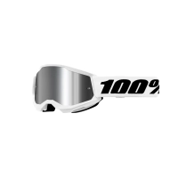 100% ANTIPARRA 100% STRATA 2 GOGGLE WHITE - MIRROR SILVER LENS