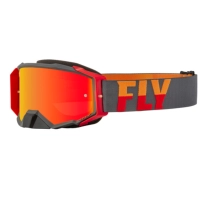 Fly Racing ANTIPARRA ZONE PRO 2022 GREY RED RED MIRROR AMBER LENS