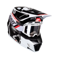 Leatt KIT CASCO LEATT MOTO 7.5 V24 BLACK/WHITE