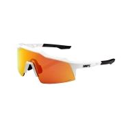 100% LENTES CICLISMO 100% SPEEDCRAFT SL - SOFT TACT OFF WHITE - HIPER RED MULTILAYER MIRROR LENS
