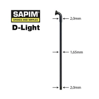 Sapim RAYO SAPIM D-LIGHT NEGRO STRAIGHT-PULL (8 UNIDADES)