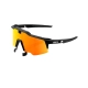 LENTES CICLISMO 100% SPEEDCRAFT AIR - SOFT TACT BLACK - HIPER RED MULTILAYER MIRROR