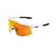 LENTES CICLISMO 100% SPEEDCRAFT - SOFT TACT OFF WHITE - HIPER RED MULTILAYER MIRROR LENS