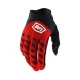 GUANTES 100% AIRMATIC RED/BLACK