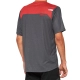 JERSEY 100% AIRMATIC SHORT SLEEVE CHARCOAL/RACER RED